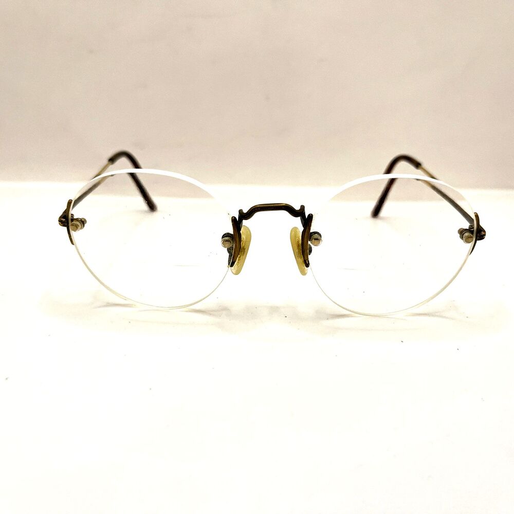 Logo Paris Eyeglasses 232-32 001 Rimless Designer Frames Only Brown 50-21-140
